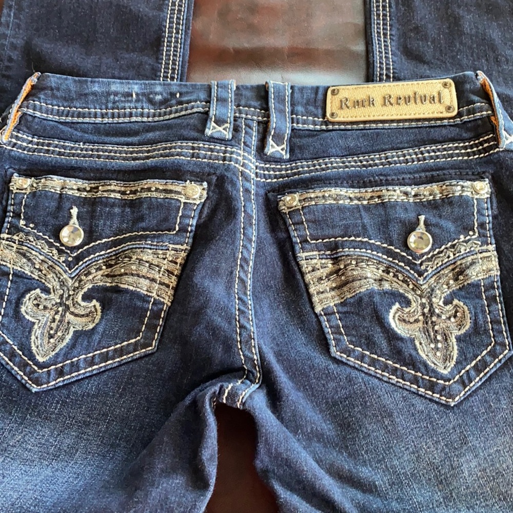 Rock Revival, blue jeans, size 28, yui, straight